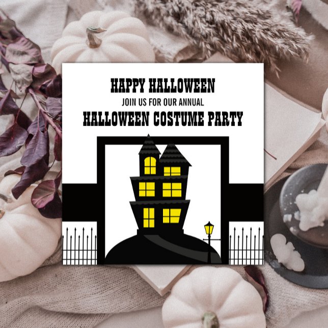 Spuk House Halloween Einladung (Haunted House Halloween Invite)