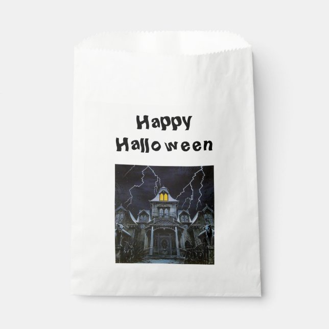 Spuk House Halloween Geschenktütchen (Vorderseite)
