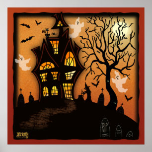 Spuk House Halloween Inspirivity Class Poster