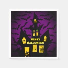 Spuk House Halloween Paper Napkins Serviette