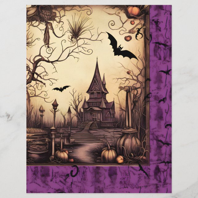 Spuk House Halloween Scrapbook (Vorderseite)