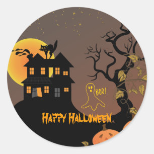Spuk House Halloween Stickers