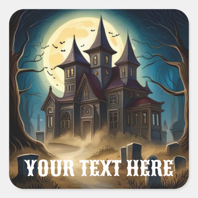 Spuk House Halloween Stickers (Vorderseite)