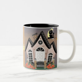 Spuk House Halloween Zweifarbige Tasse