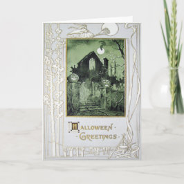 Spuk House Jack O'Lantern Ghost Bat Karte