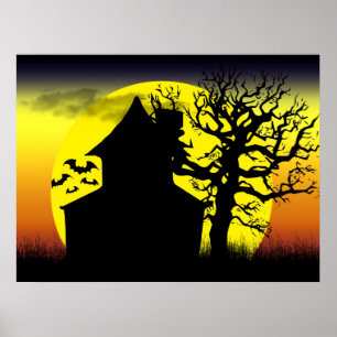 Spuk House Sunset Poster Print