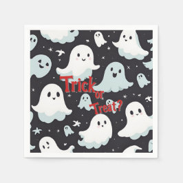 Spuk House Trick Leckerei Halloween Serviette