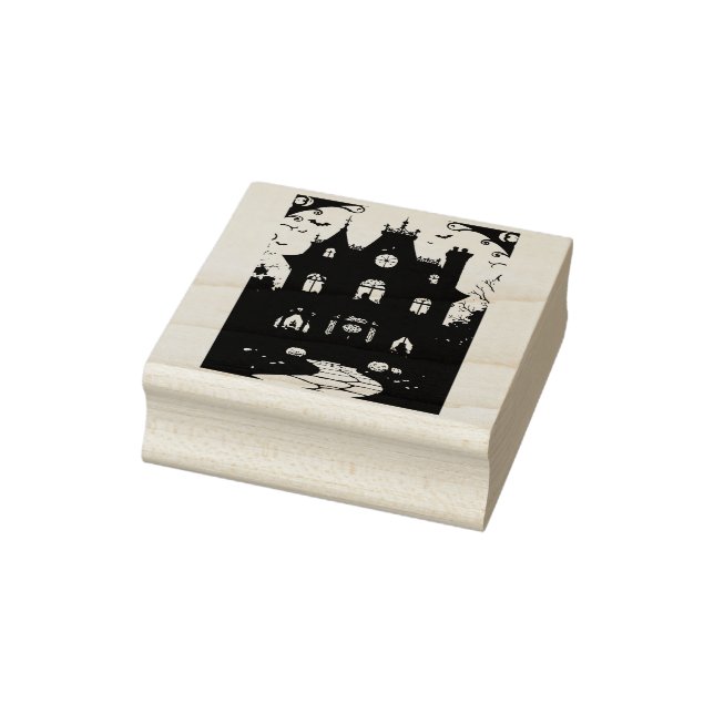 Spuk House Wolf Lane Gummistempel (Stempel)