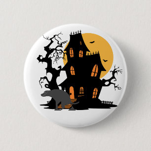Spuk Howl: Pup Halloween Kackend Button