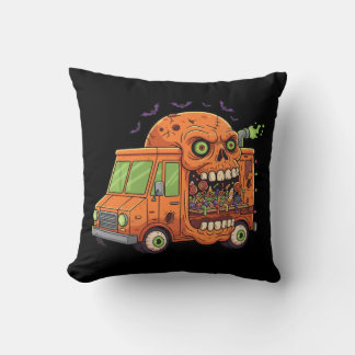 Spuk LKW-LKW-Ausflug - grauenhafter Halloween-Schä Kissen