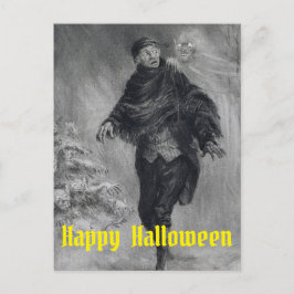 Spuk Man Happy Halloween Ghosts Postkarte