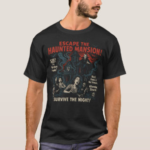 Spuk Mansion Escape Movie Poster Halloween T-Shirt