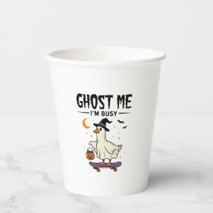 Spuk mich nicht, ich bin beschäftigt Halloween Gan Pappbecher
