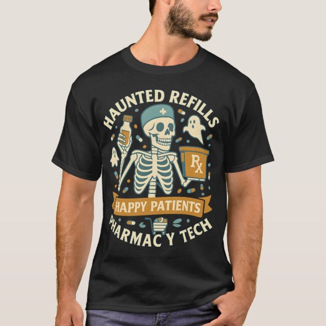 Spuk Nachbearbeitung glücklicher Patienten Pharmac T-Shirt (Vorderseite)