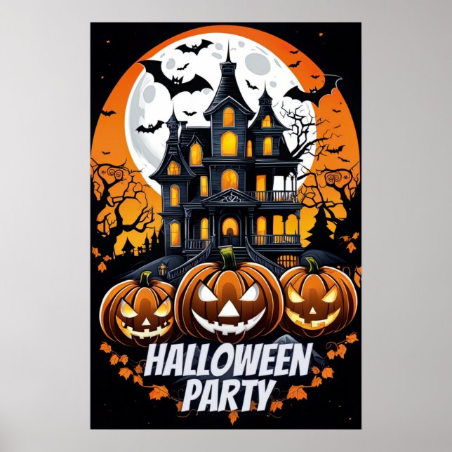 Spuk Nacht, Halloween-Party Poster (Vorne)