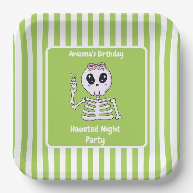 Spuk Nacht Party Geburtstag - Halloween Pappteller (Vorderseite)