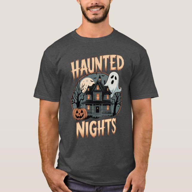 Spuk Nächte: tolles Halloween T-Shirt (Vorderseite)