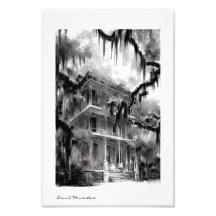 Spuk New Orleans Zuhause 4 Foto Print