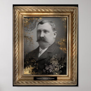 Spuk Portrait Mustache Man Poster