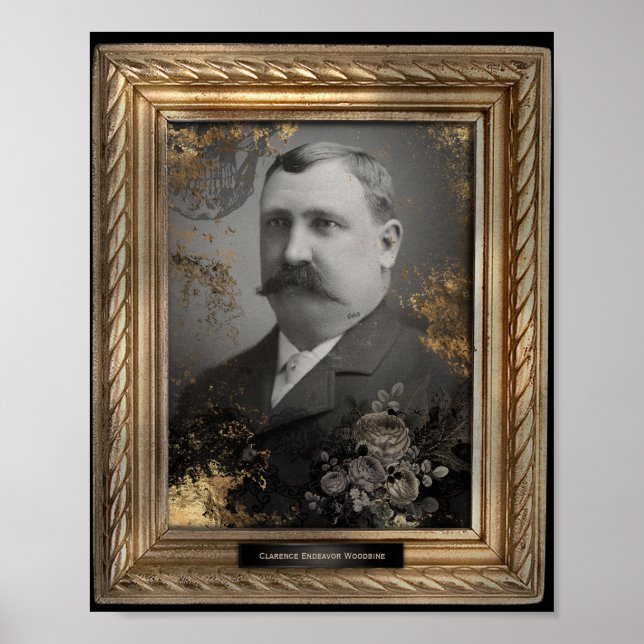 Spuk Portrait | Mustache Man | Poster (Vorne)