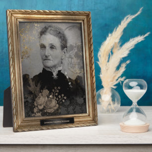 Spuk Portrait   Plaque   Alte Frau Fotoplatte