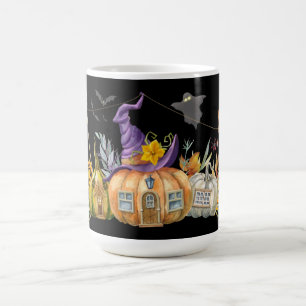 Spuk Pumpkin House mit Ghost & Bats Kaffeetasse