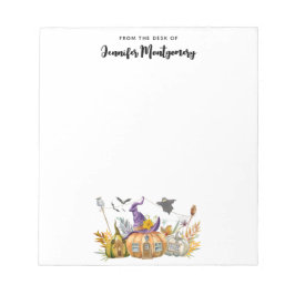 Spuk Pumpkin House mit Ghost & Bats Notizblock