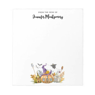 Spuk Pumpkin House mit Ghost & Bats Notizblock