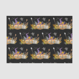 Spuk Pumpkin House mit Ghost & Bats Seidenpapier