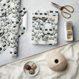 Spuk Puppenkopfpapier Geschenkpapier