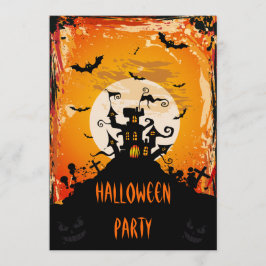 Spuk Schloss-Halloween-Party Einladung