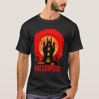 Spuk Schloss T - Shirt Gothic Full Moon T - Shirt