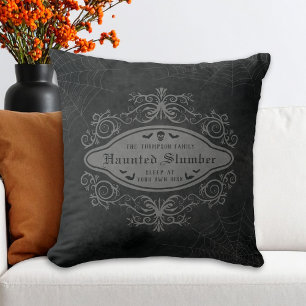 Spuk Slumber Macabre beliebiger Familienname Hallo Kissen