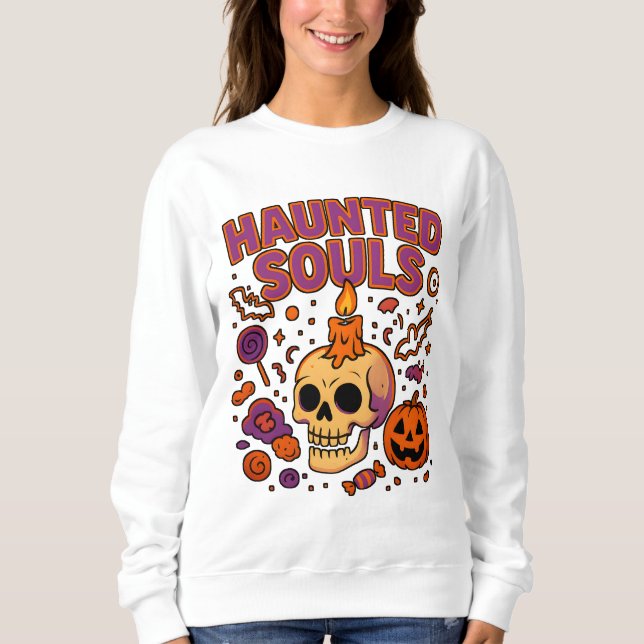 Spuk Soule Halloween Kleidung Niedlich Unisex Sweatshirt (Vorderseite)