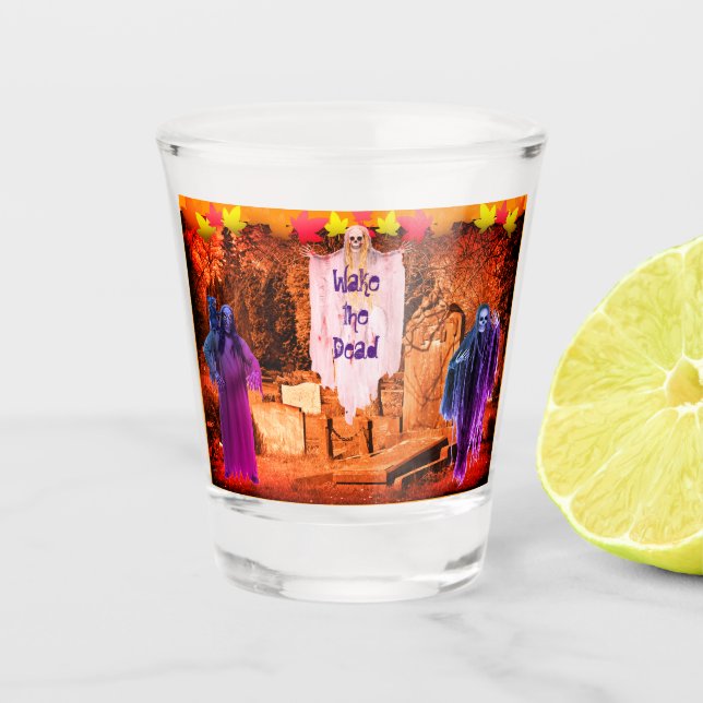 Spuk Spirituosen Halloween Schnapsglas (Vorderseite)