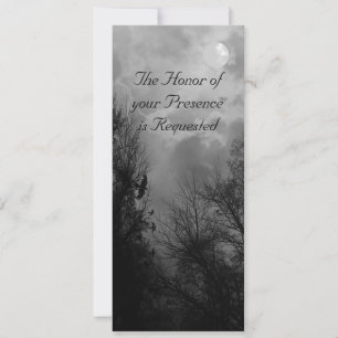 Spuk Straße mit Ravens Custom Wedding Einladung