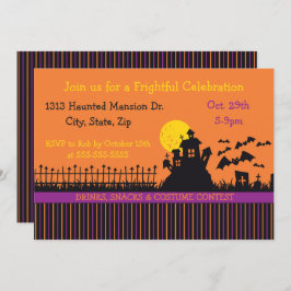 Spuk Streifen Einladung