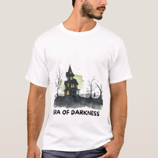 Spuk T - Shirt Manor - Mondlicht Haus & Fledermäus