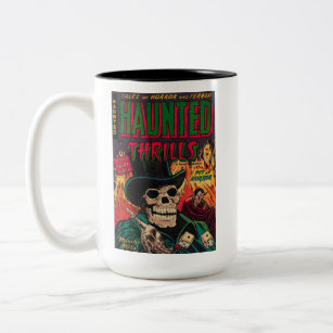Spuk Thrills #6 Horror Comic Buchen Sie Kaffee Tas Zweifarbige Tasse