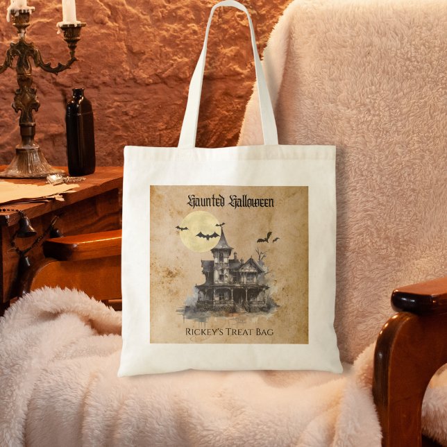 Spuk Trick oder Treat Halloween Tragetasche (Von Creator hochgeladen)