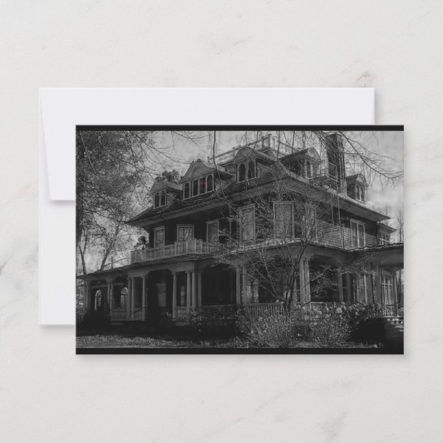 Spuk VillenParty Einladung (Vorderseite)