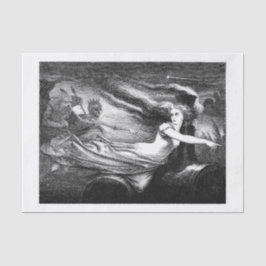 Spuk Vintage Kunst Seidenpapier