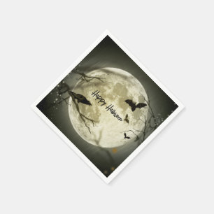 Spuk Vollmond-Halloween-Party Serviette