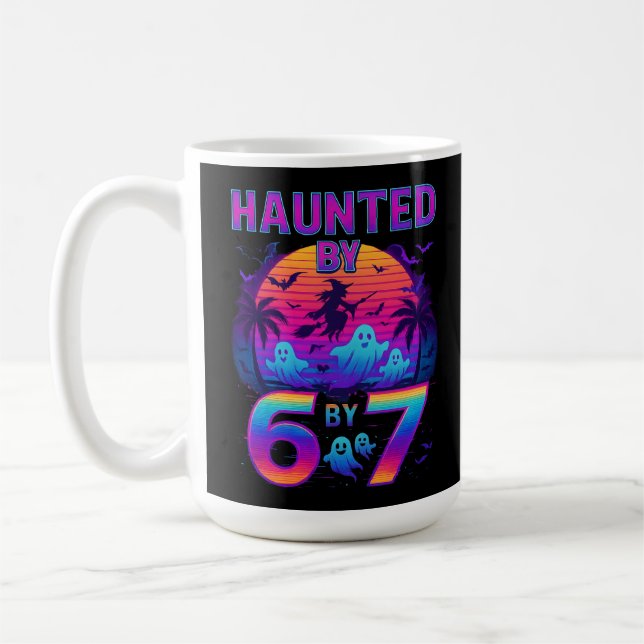 Spuk von 67 Funny Halloween Meme Kaffeetasse (Links)