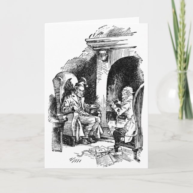 Spuk von drei Spirituosen Feiertagskarte (Vorderseite)