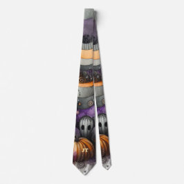 Spuk Wald mit Halloween Jack-o''lantern Neck Krawatte