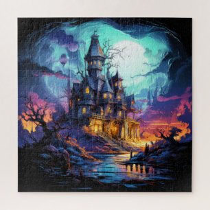 Spuk Wohnen unter einem vollen Puzzle