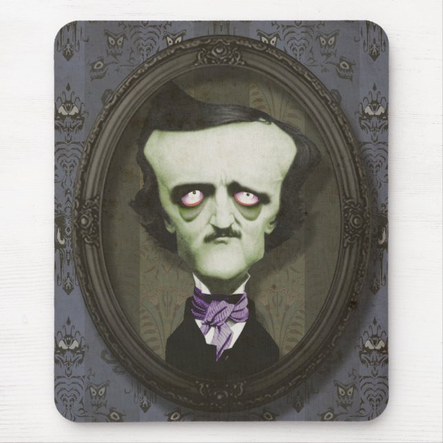Spuk Zombie Poe Mousepad (Vorne)