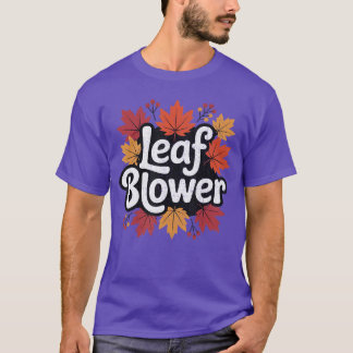 Spukartiger Herbst-Laubbläser, der Laubbläser saug T-Shirt