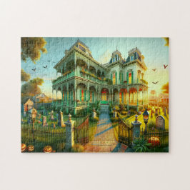 Spukgrundstück "Rabenhorst" Gruselige Dämmerung Puzzle